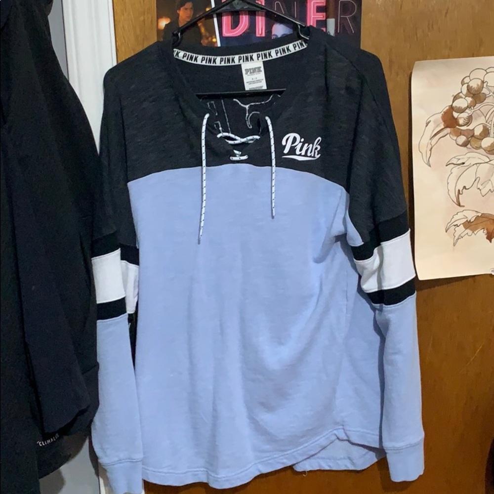 pink sweatshirt